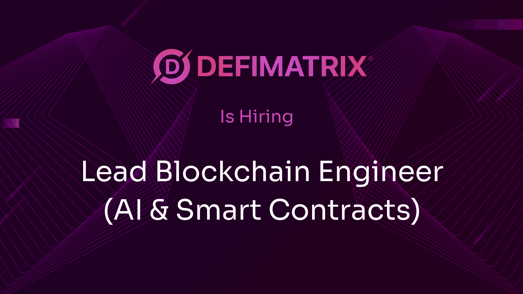 Lead Blockchain Engineer (AI & Smart Contracts)